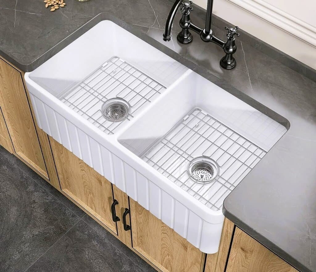 3 best kitchen sink fireclay double bowl sink